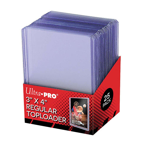 Ultra Pro 3” x 4” Premium Toploader 25 Pack