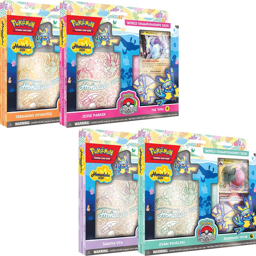 Pokémon TCG: 2024 World Championships Decks – Assorted Finalist Decks with Accessories