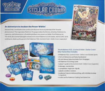 Pokémon TCG: Scarlet & Violet 7 - Stellar Crown - Elite Trainer Box (ETB)
