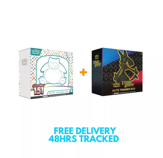 Pre-Black Friday Pokémon TCG ETB Bundle - 151 & Crown Zenith - New & Sealed!