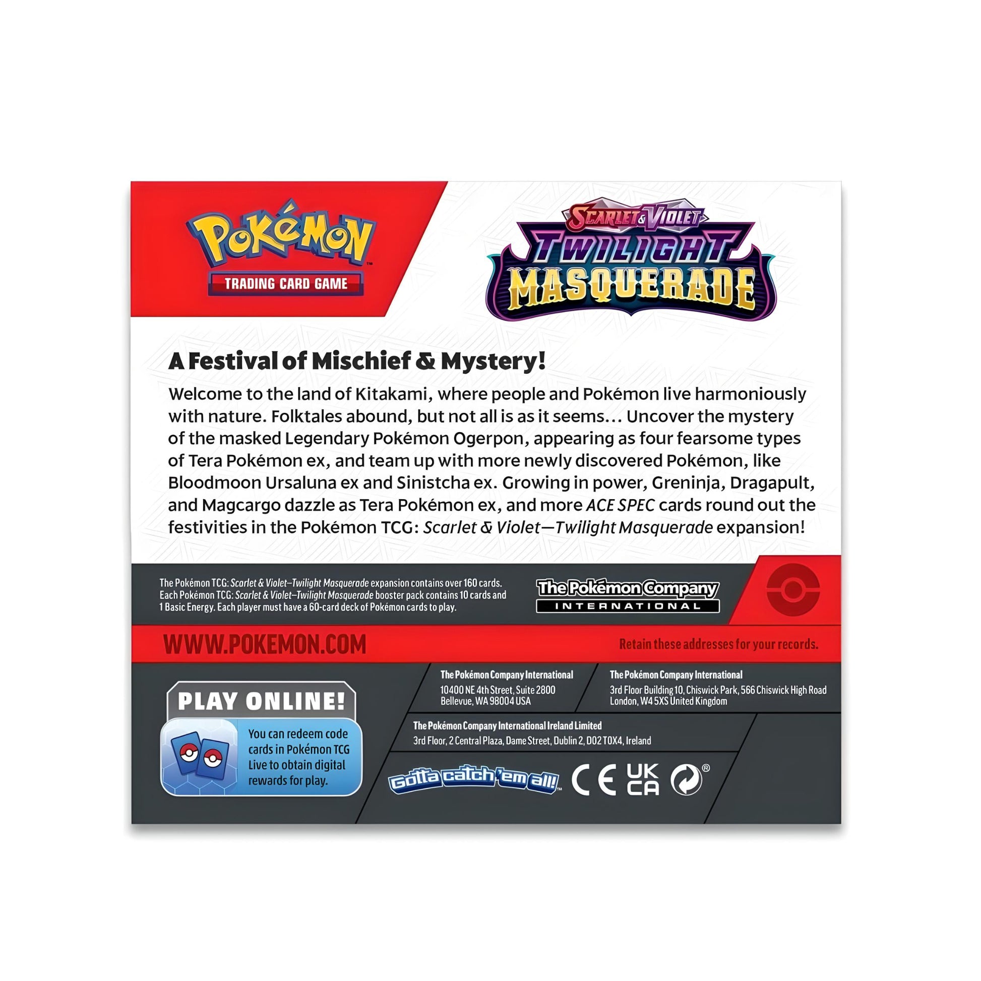 Pokémon TCG Twilight Masquerade SV6 Booster Box – Sealed 36-Pack Display – Pixel and Block Shop