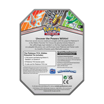 Pokémon TCG: Hidden Potential Tins – Gallade V / Giratina V / Rotom V