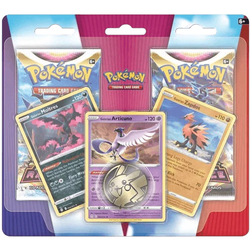Pokémon TCG: Enhanced 2-Pack Blister – Articuno, Zapdos, or Moltres